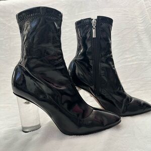 Schutz black patent leather Marcela boots - 7